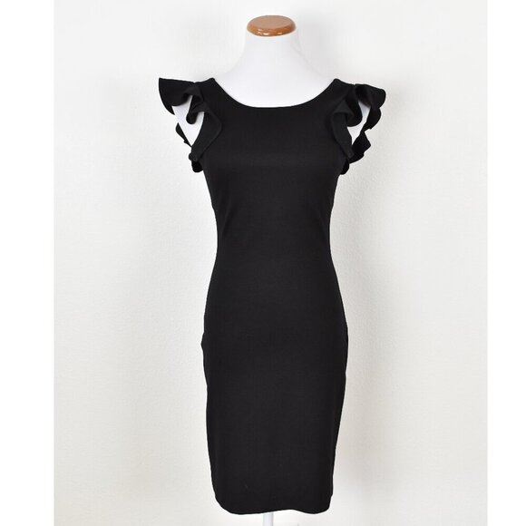 Amanda Uprichard Dresses & Skirts - Amanda Uprichard Ruffle Bodycon Sheath Dress - S